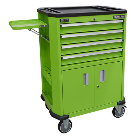 Tool Trolley with 4 Drawers & 2 Door Cupboard - AP980MTHV - Farming Parts
