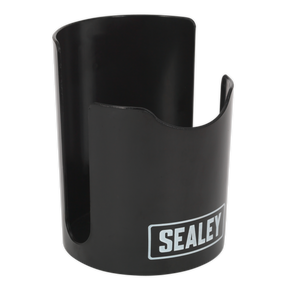 A black Sealey-branded Magnetic Cup/Can Holder (APCHB) made of durable plastic, designed with open sides for easy access to stored tools.