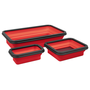 Sealey | Collapsible Magnetic Parts Tray - Set of 3 - APCMTS