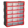Cabinet Box 18 Drawer - Red/Black - APDC18R - Farming Parts