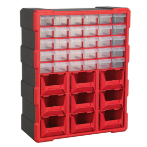 Cabinet Box 39 Drawer - Red/Black - APDC39R - Farming Parts