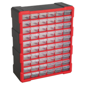 Cabinet Box 60 Drawer - Red/Black - APDC60R - Farming Parts