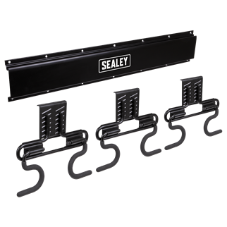 Sealey | Wall Mounting 6 Hook Storage Rail - APHKIT4