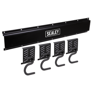 Sealey | Wall Mounting 4 Hook Storage Rail - APHKIT5