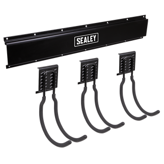 Sealey | Wall Mounting 3 Large Hook Storage Rail - APHKIT8