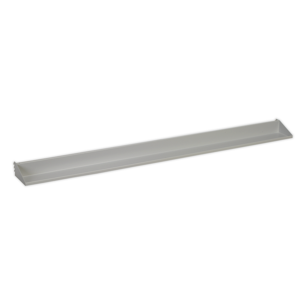 The Shelf for APIBP2100 - API13 by Sealey is a long, rectangular, white tray with slightly raised edges, set against a white background and offering an adjustable height for added convenience.