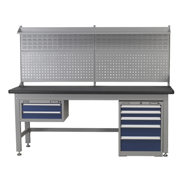 1.5m Complete Industrial Workstation & Cabinet Combo - API1500COMB02 - Farming Parts