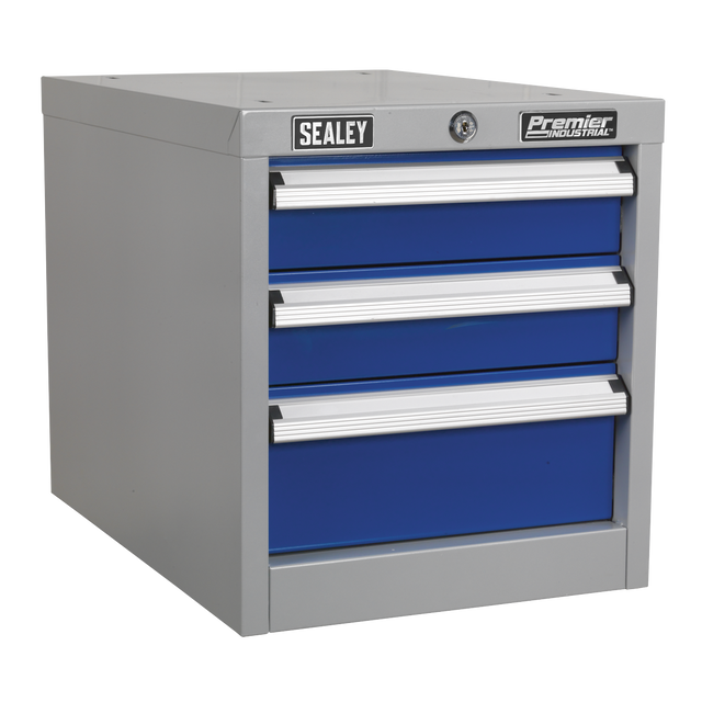 Industrial Triple Drawer Unit for API Series Workbenches - API16 - Farming Parts