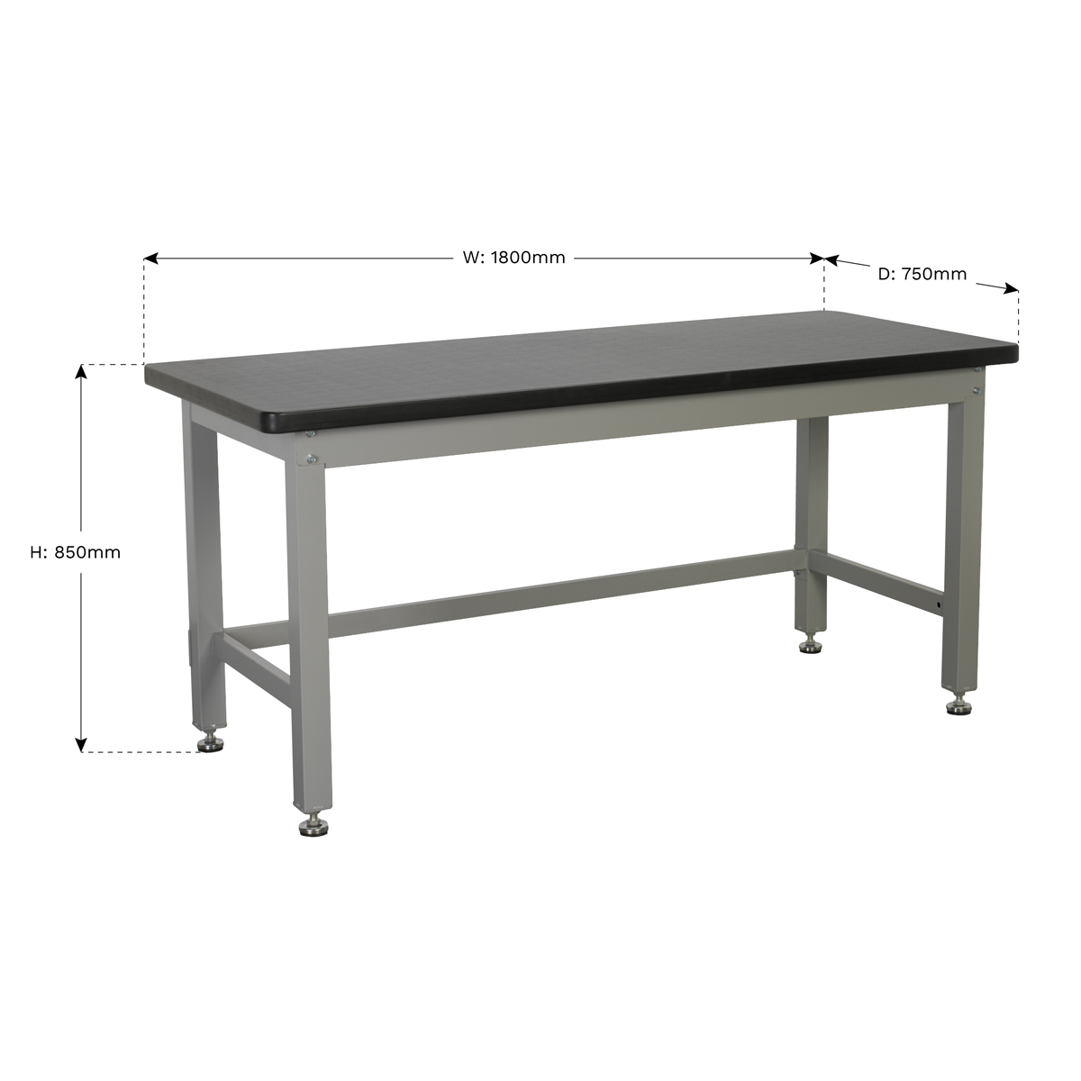 Workbench Steel Industrial 1.8m - API1800 - Farming Parts