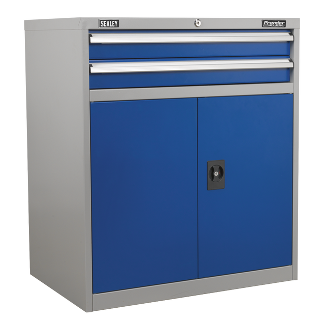 Industrial Cabinet 2 Drawer & 1 Shelf Double Locker - API8810 - Farming Parts