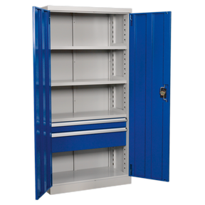 Industrial Cabinet 2 Drawer 3 Shelf 1800mm - APICCOMBO2 - Farming Parts