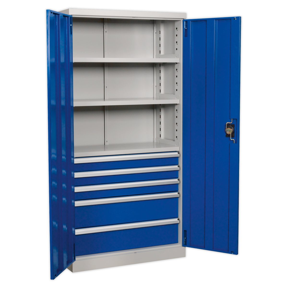 Industrial Cabinet 5 Drawer 3 Shelf 1800mm - APICCOMBO5 - Farming Parts