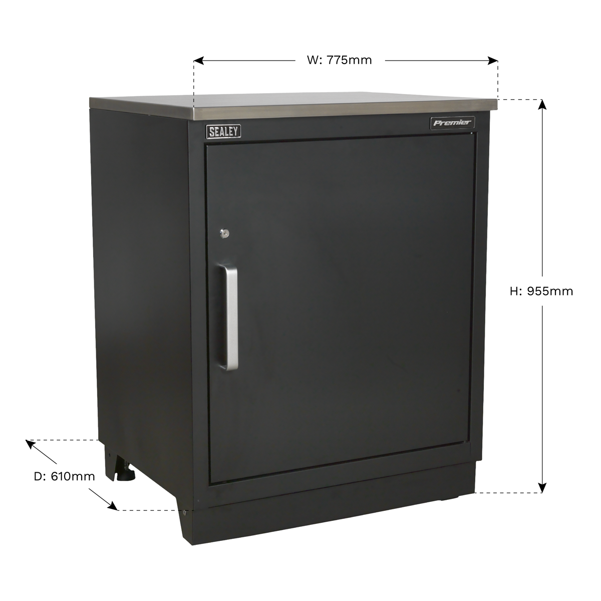 Modular Floor Cabinet 1 Door 775mm Heavy-Duty - APMS01 - Farming Parts