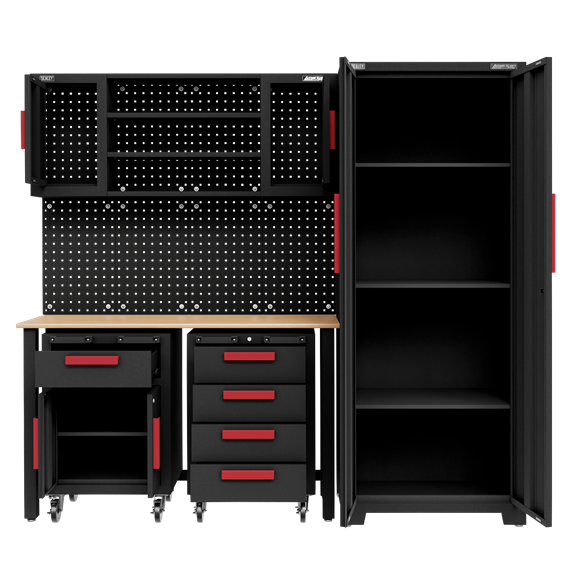 Sealey | Complete Garage Storage System with 2 Mobile Trolleys - APMS12OP