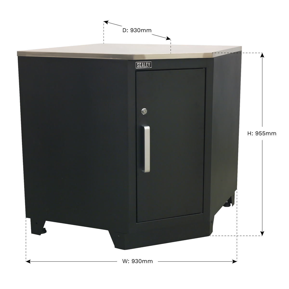 Modular Corner Floor Cabinet 930mm Heavy-Duty - APMS15 - Farming Parts