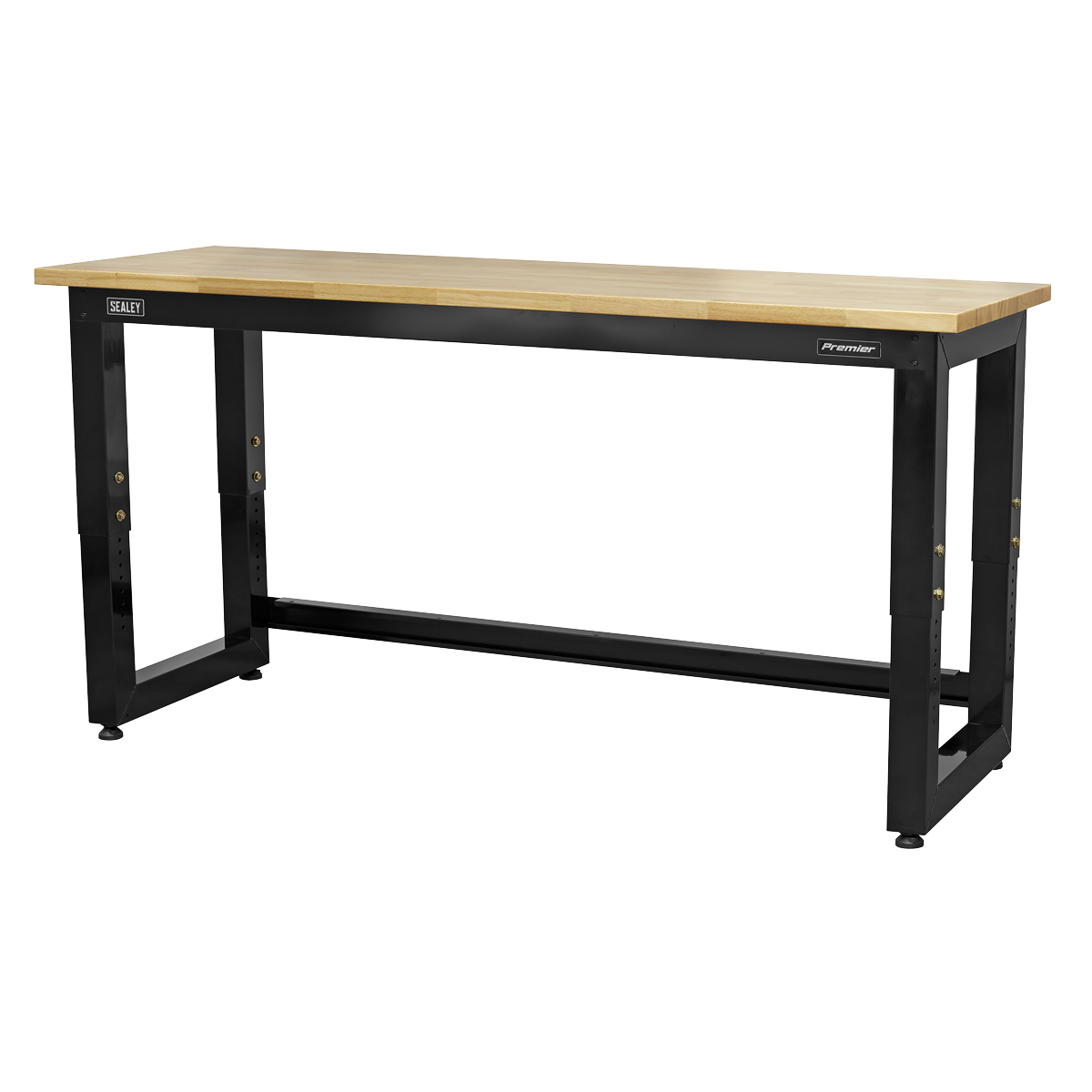 Steel Adjustable Workbench with Wooden Worktop 1830mm - Heavy-Duty - APMS22 - Farming Parts