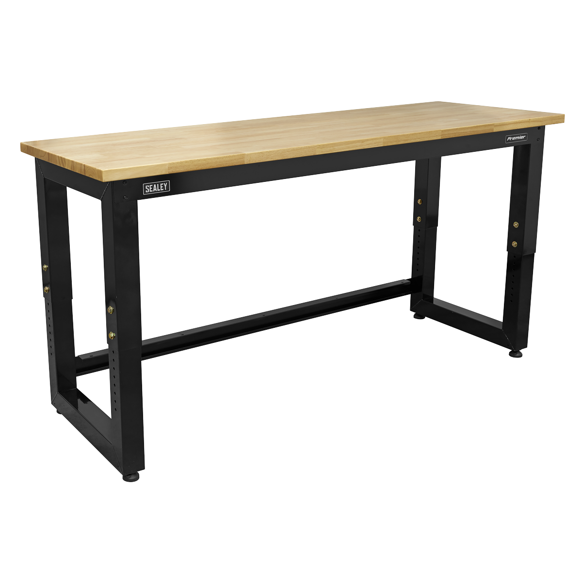 Steel Adjustable Workbench with Wooden Worktop 1830mm - Heavy-Duty - APMS22 - Farming Parts