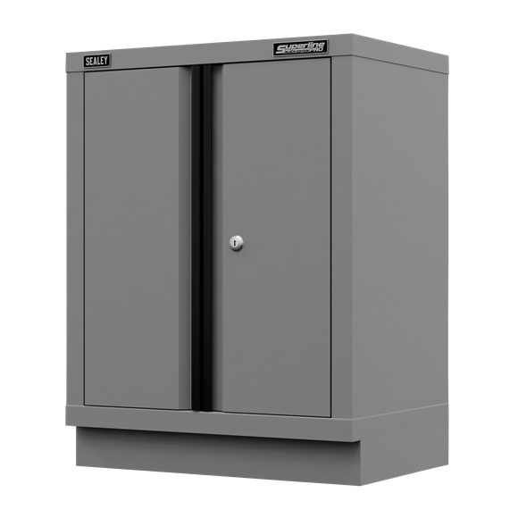 Superline PRO® Black Edition Modular Floor Cabinet 2 Door 680mm - SE-APMS33BE