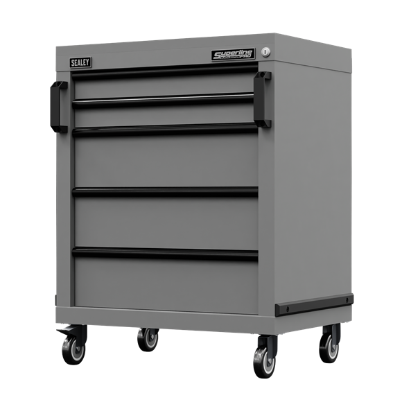 Superline PRO® Black Edition Modular Mobile Cabinet 5 Drawer 650mm - SE-APMS34BE