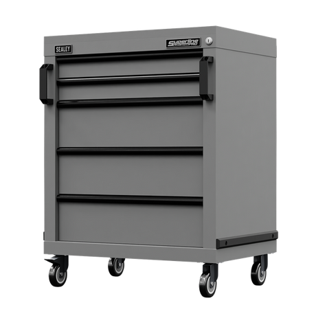 Superline PRO® Black Edition Modular Mobile Cabinet 5 Drawer 650mm - SE-APMS34BE