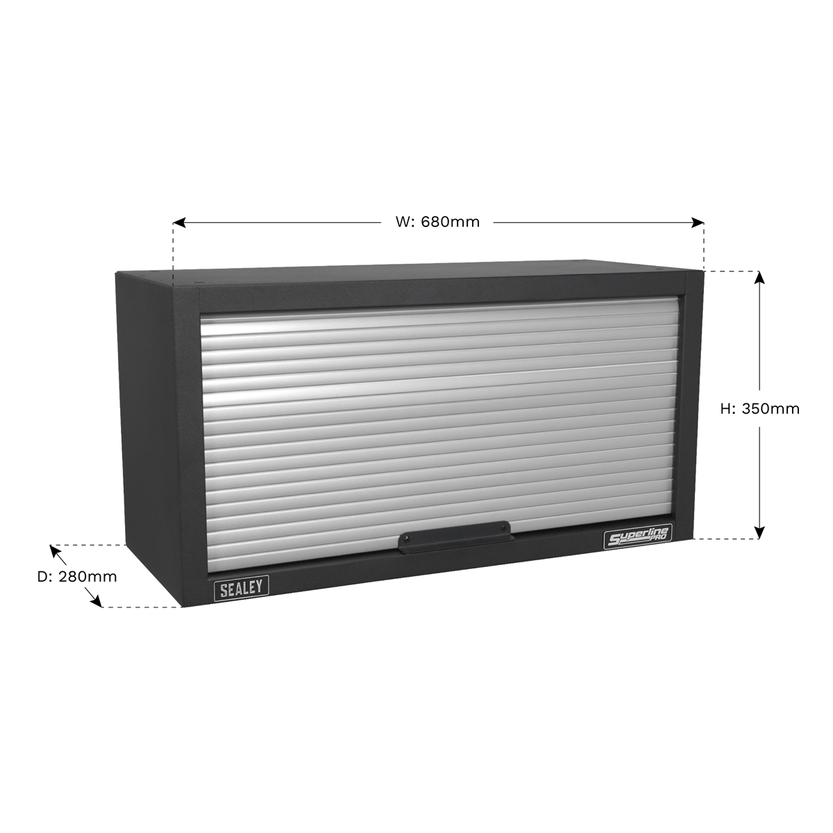 Modular Wall Cabinet Tambour Front 680mm - APMS54 - Farming Parts