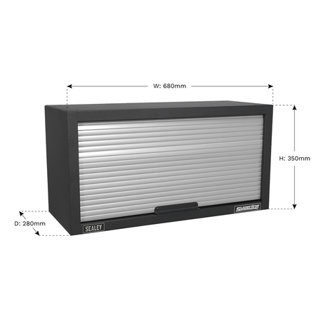 Modular Wall Cabinet Tambour Front 680mm - APMS54 - Farming Parts