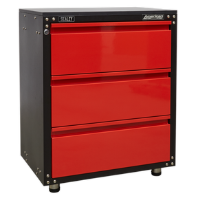 Modular 3 Drawer Cabinet with Worktop 665mm - APMS82 - Farming Parts