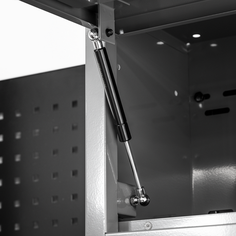 Superline PRO® Black Edition Storage System with Rubber Wood Worktop 3.24m - SE-APMSBESTACK01W