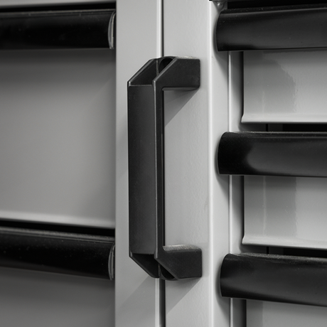 Superline PRO® Black Edition Storage System with Rubber Wood Worktop 3.24m - SE-APMSBESTACK01W