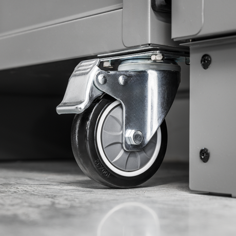 Superline PRO® Black Edition Storage System with Rubber Wood Worktop 3.24m - SE-APMSBESTACK01W