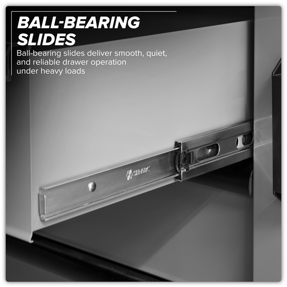 Superline PRO® Black Edition Storage System with Stainless Worktop 2.04m - SE-APMSBESTACK04SS