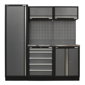 Superline PRO® 2.0m Storage System - Stainless Worktop - APMSSTACK02SS - Farming Parts