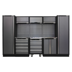 Superline PRO® 3.2m Storage System - Stainless Worktop - APMSSTACK03SS - Farming Parts