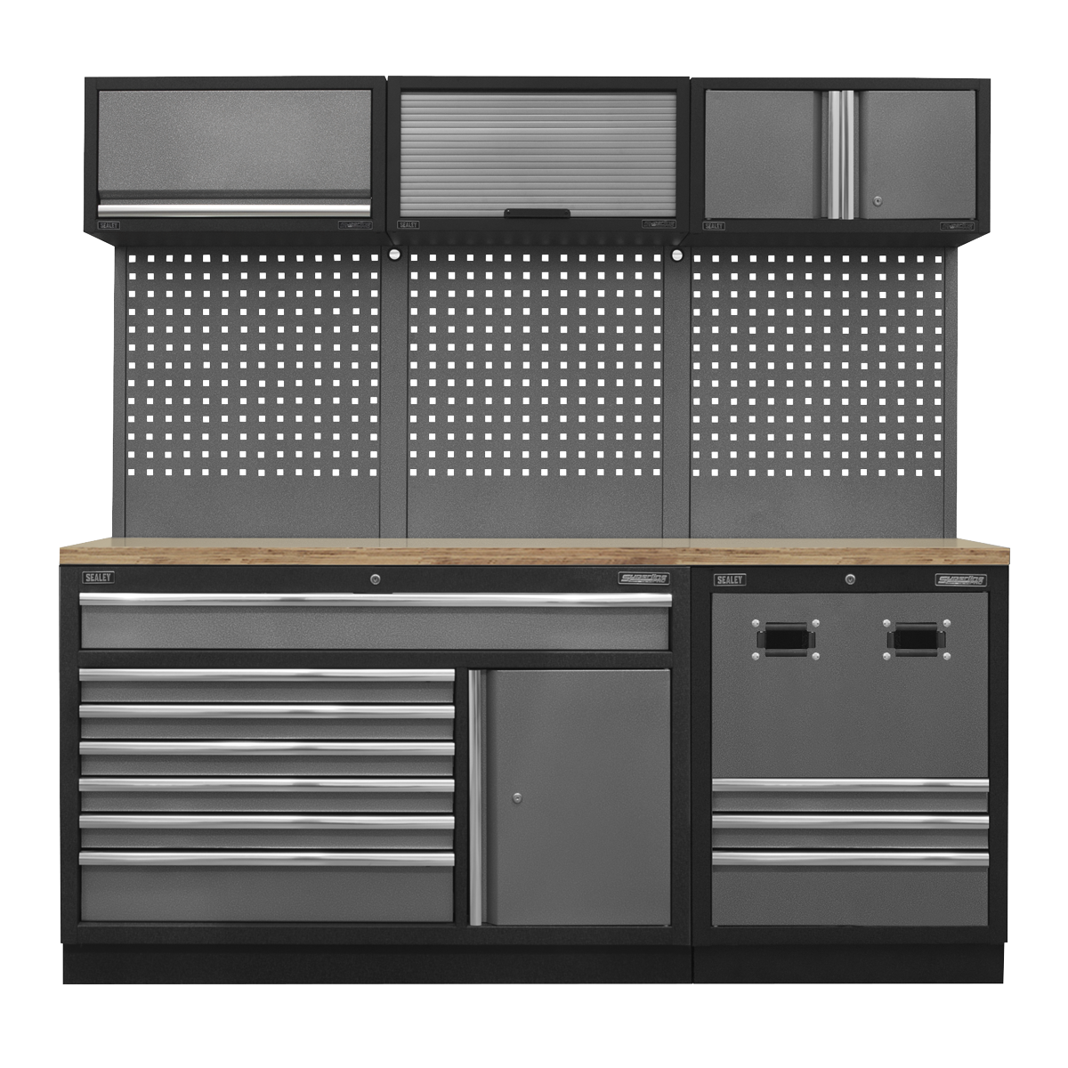 Modular Storage System Combo - Pressed Wood Worktop - APMSSTACK14W - Farming Parts