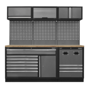 Modular Storage System Combo - Pressed Wood Worktop - APMSSTACK14W - Farming Parts