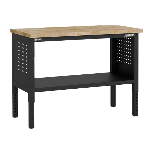 Superline PRO® Modular Workbench with Wooden Worktop 1265mm - SE-APMWB50W