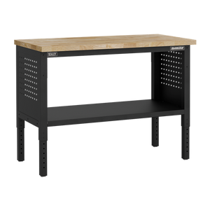Superline PRO® Modular Workbench with Wooden Worktop 1265mm - SE-APMWB50W