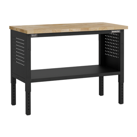 Superline PRO® Modular Workbench with Pegboard Back Panel Wooden Worktop 1265mm - SE-APMWB50COMBOW