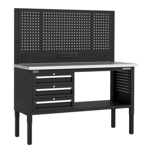 Superline PRO® Modular Workbench with 3 Drawers Stainless Steel Worktop 1525mm - SE-APMWB60COMBO1SS
