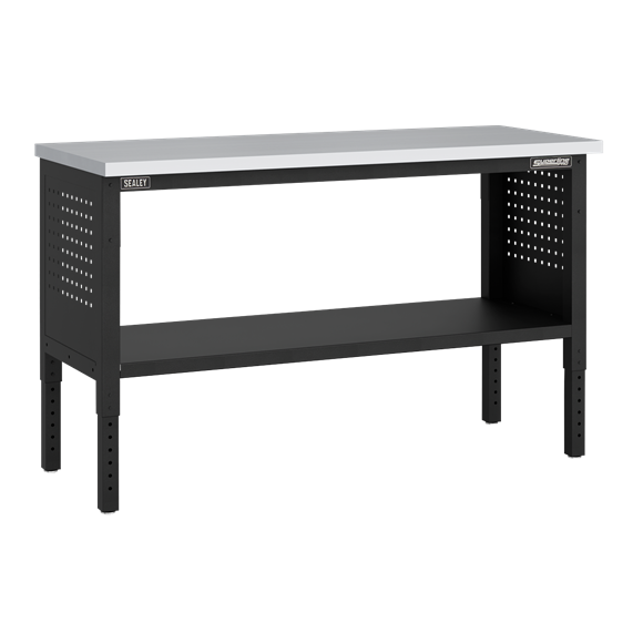 Superline PRO® Modular Workbench with Stainless Steel Worktop & Adjustable Height 1525mm - SE-APMWB60SS