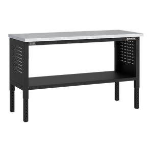 Superline PRO® Modular Workbench with Stainless Steel Worktop & Adjustable Height 1525mm - SE-APMWB60SS