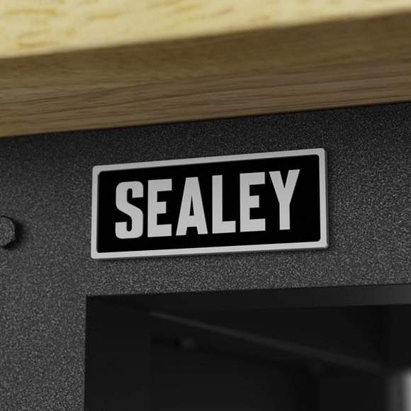 Superline PRO® Modular Workbench with Pegboard Back Panel Wooden Worktop 1830mm - SE-APMWB72COMBOW