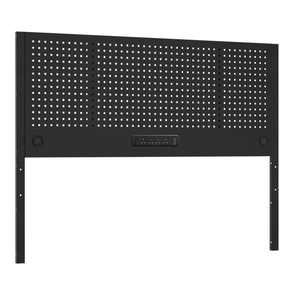 Superline PRO® Modular Pegboard Back Panel with Power Bar 1800mm - SE-APMWB72PB