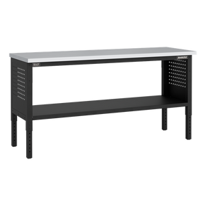 Superline PRO® Modular Workbench with 6 Drawers & Cupboard Stainless Steel Worktop 1830mm - SE-APMWB72COMBO2SS