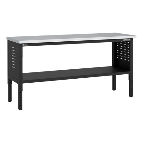 Superline PRO® Modular Workbench with 6 Drawers & Cupboard Stainless Steel Worktop 1830mm - SE-APMWB72COMBO2SS