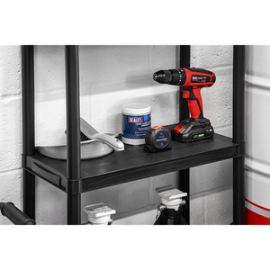 Plastic Racking Unit with 3 Shelves 25kg Capacity Per Level - SE-APPR3