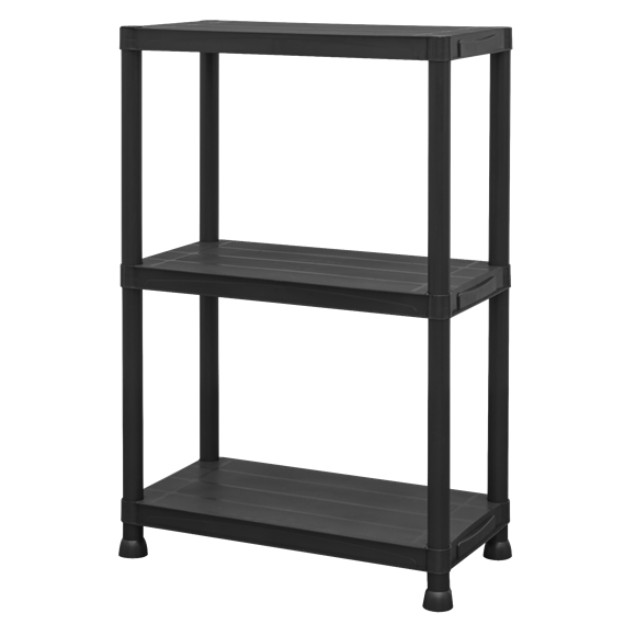 Plastic Racking Unit with 3 Shelves 25kg Capacity Per Level - SE-APPR3