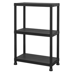 Plastic Racking Unit with 3 Shelves 25kg Capacity Per Level - SE-APPR3