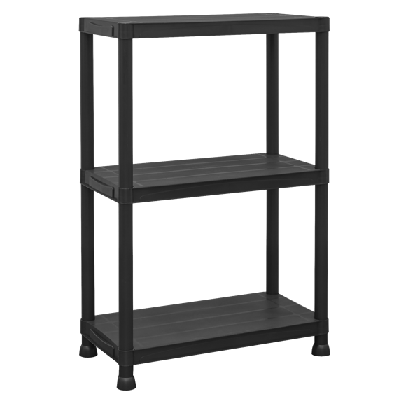 Plastic Racking Unit with 3 Shelves 25kg Capacity Per Level - SE-APPR3