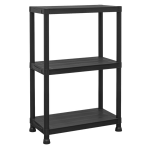 Plastic Racking Unit with 3 Shelves 25kg Capacity Per Level - SE-APPR3